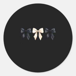 New Year New Beginnings Same Amazing God Coquette  Classic Round Sticker