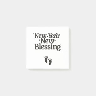 New Year New Blessings New Year Pregnant Mum Post-it Notes