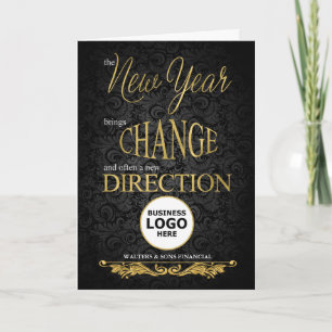 New Year New Direction Business ROUND Logo Announcement