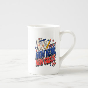 New Year, New Goals Bone China Mug