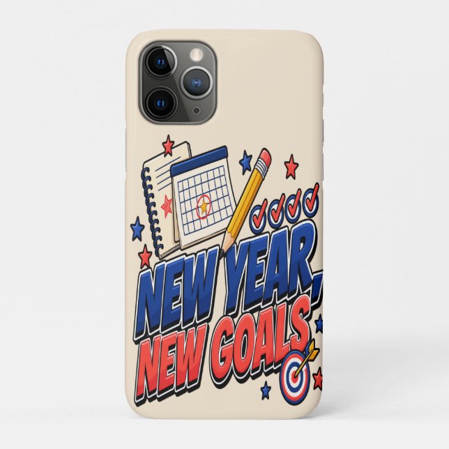 New year, new goals Case-Mate iPhone case (Back)