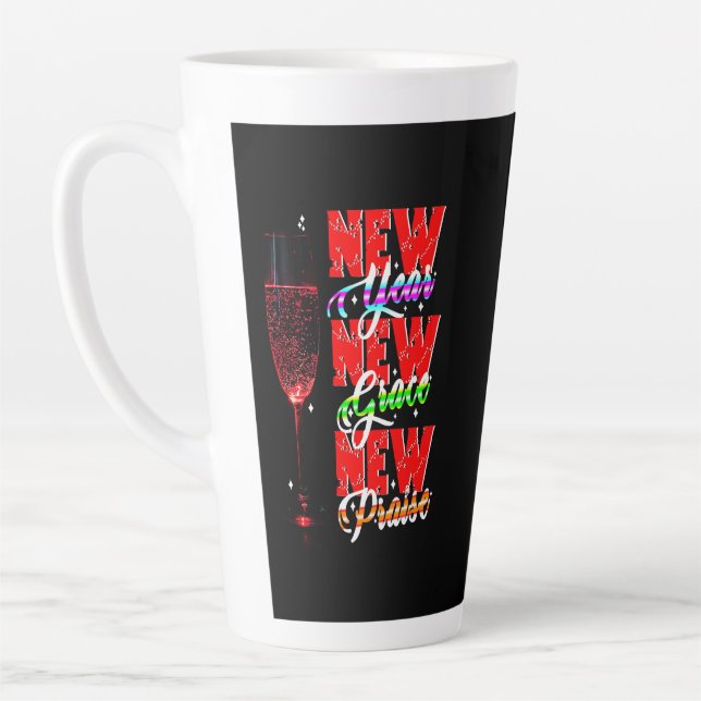 New Year New Grace New Praise Latte Mug (Left)