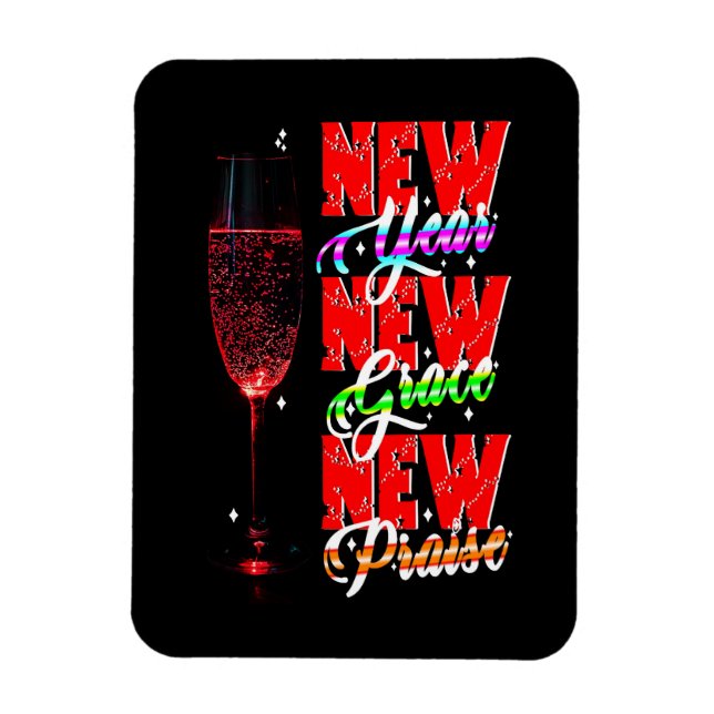 New Year New Grace New Praise Magnet (Vertical)