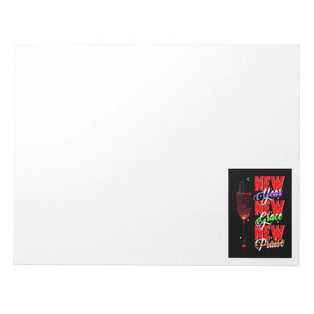 New Year New Grace New Praise Notepad (Front)