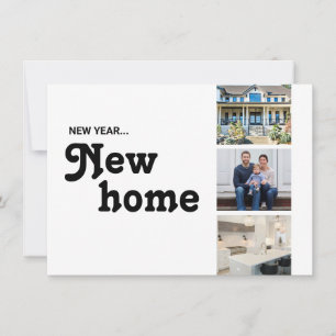 New Year New Home Custom Photos Holiday Card