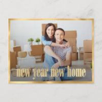 New Year New Home New Year Moving Announcement