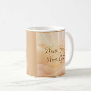 New Year, New Light” – Golden Dawn Sunrise Design Coffee Mug
