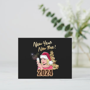 New Year New Me 2024 Postcard