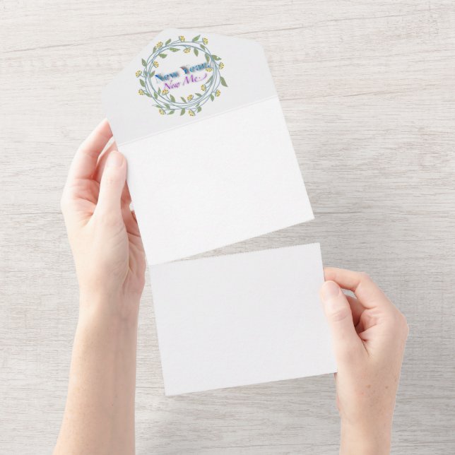 New Year New Me All In One Invitation (Tearaway)