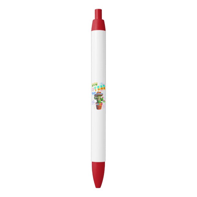 New Year New Me Black Ink Pen (Front Vertical)
