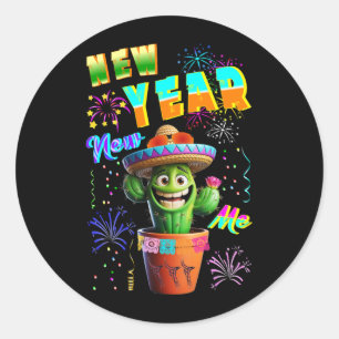New Year New Me Classic Round Sticker
