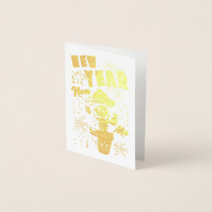New Year New Me Foil Card