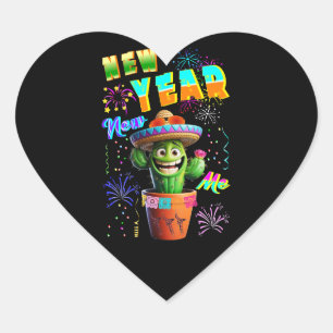New Year New Me Heart Sticker