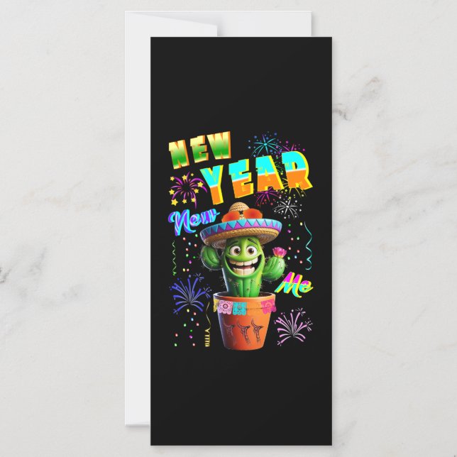 New Year New Me Magnetic Invitation (Front)