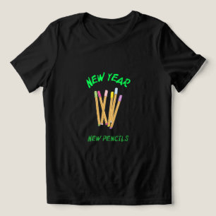 New Year New Pencils School Beginning Tri-Blend Shirt