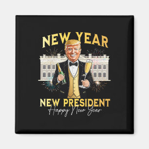 New Year New President Funny Trump New Years Eve P Magnet