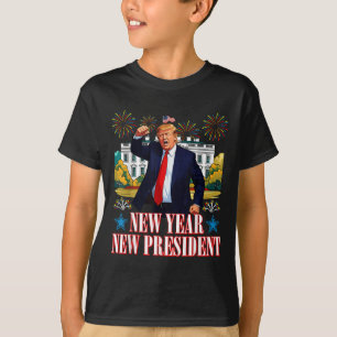 New Year New President Trump 2025 Happy New Year T T-Shirt