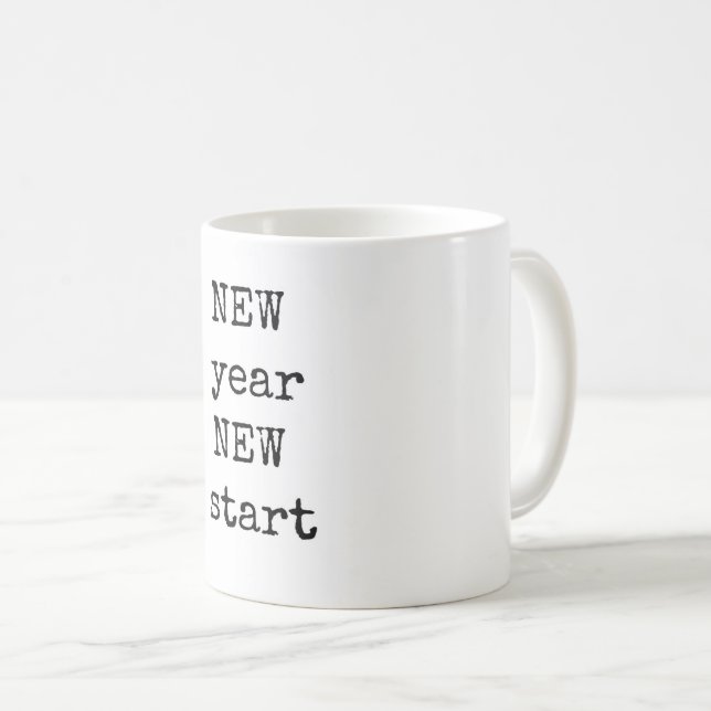 New Year, New Start, Coffee Mug (Front Right)