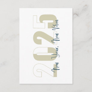 New Year, New Vibe Enclosure Card