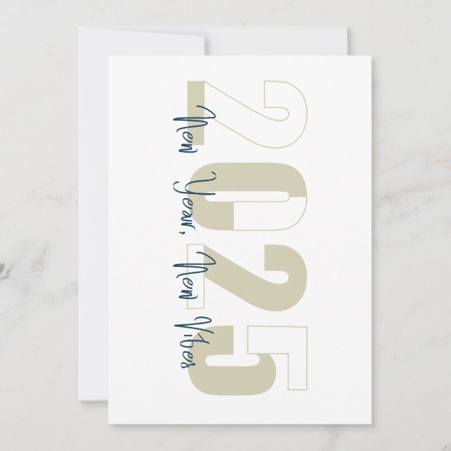 New Year, New Vibe Holiday Card (Front)