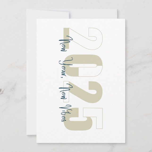 New Year, New Vibe Invitation (Front)