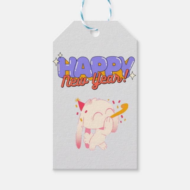 "New Year, New Vibes" Gift Tags (Front)