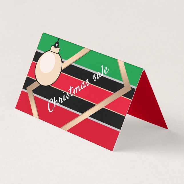 new year,new year, sale discount card (Front)