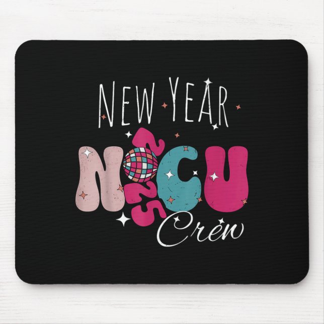 New Year Nicu Nurse Crew Celebration Uni-adults -  Mouse Mat (Front)