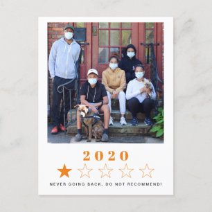 New Year One-Star 2020  Photos Holiday Postcard