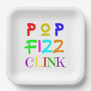 New Year Paper Plate