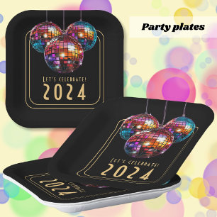 New Year Paper Plate