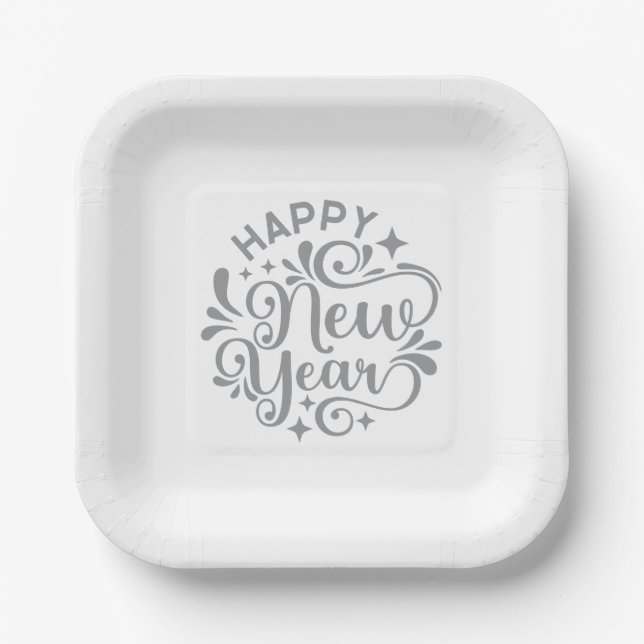 New Year Paper Plate (Front)