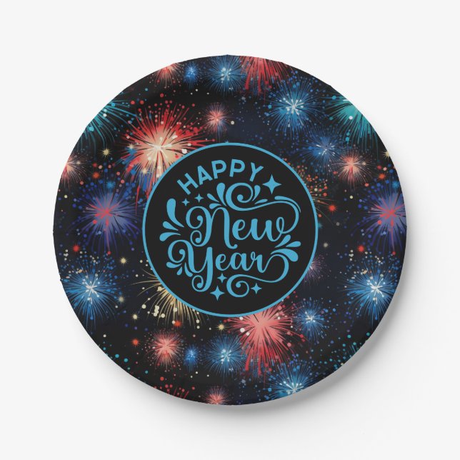 New Year Paper Plate (Front)
