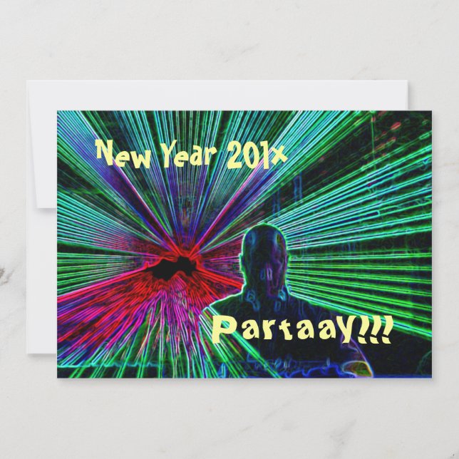 New Year Partaay!!! invitation (Front)