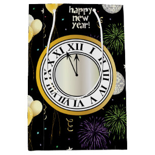 New Year Party Balloons  Medium Gift Bag