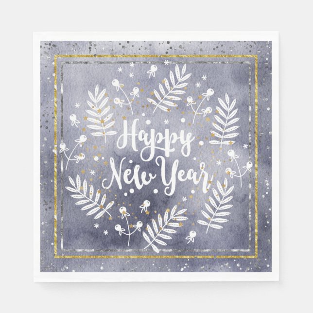 New Year Party Designer Napkin (Front)