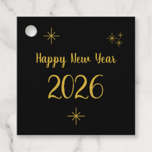 New Year Party Favour Tags