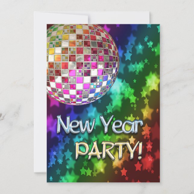 New Year party invitation (Front)