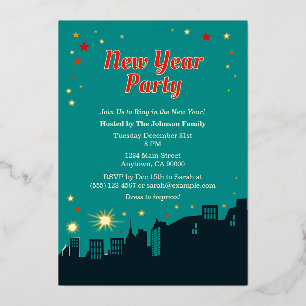 New Year Party Mid-Century Modern Style