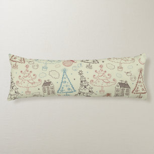 New year pattern body cushion