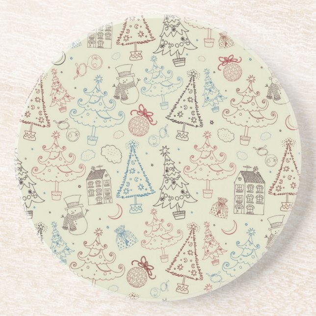 New year pattern coaster (Front)