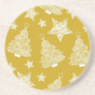 New year pattern coaster