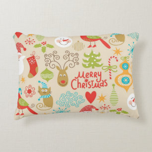 New year pattern decorative cushion