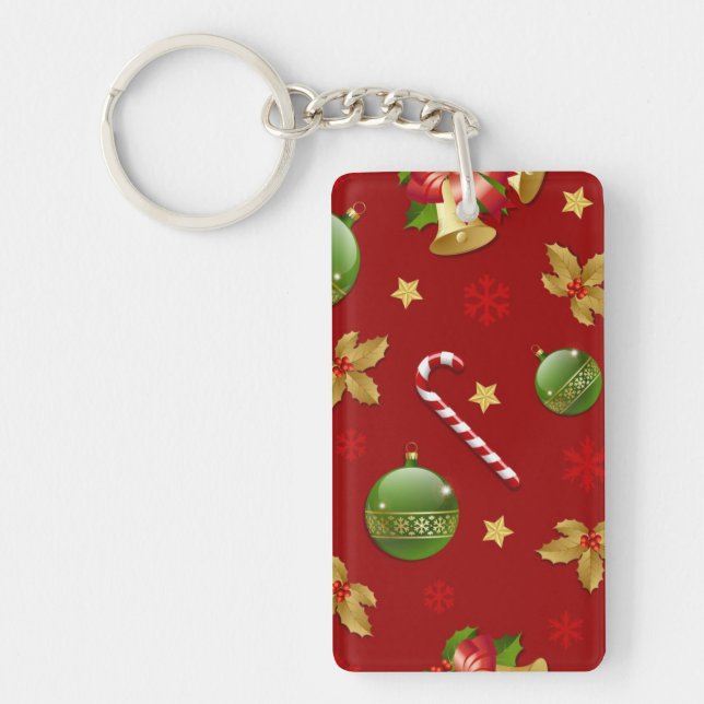 New year pattern key ring (Front)