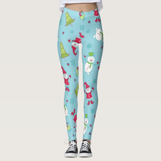 New year pattern leggings (Front)