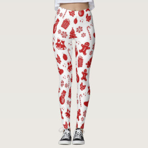 New year pattern leggings