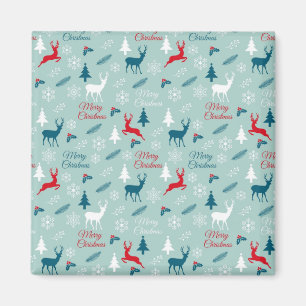 New year pattern magnet
