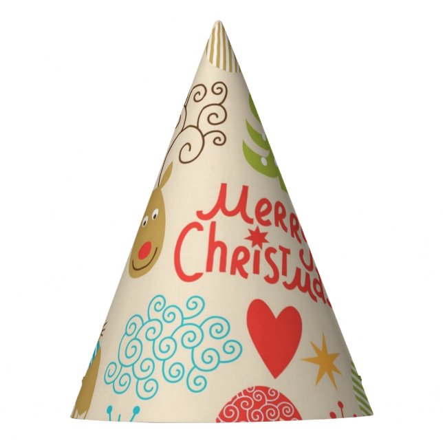 New year pattern party hat (Front)