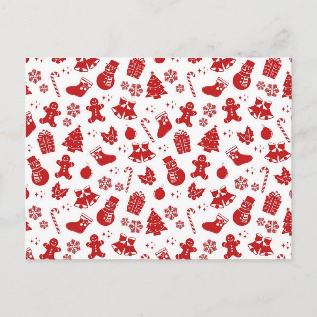 New year pattern postcard (Front)