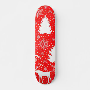 New year pattern skateboard